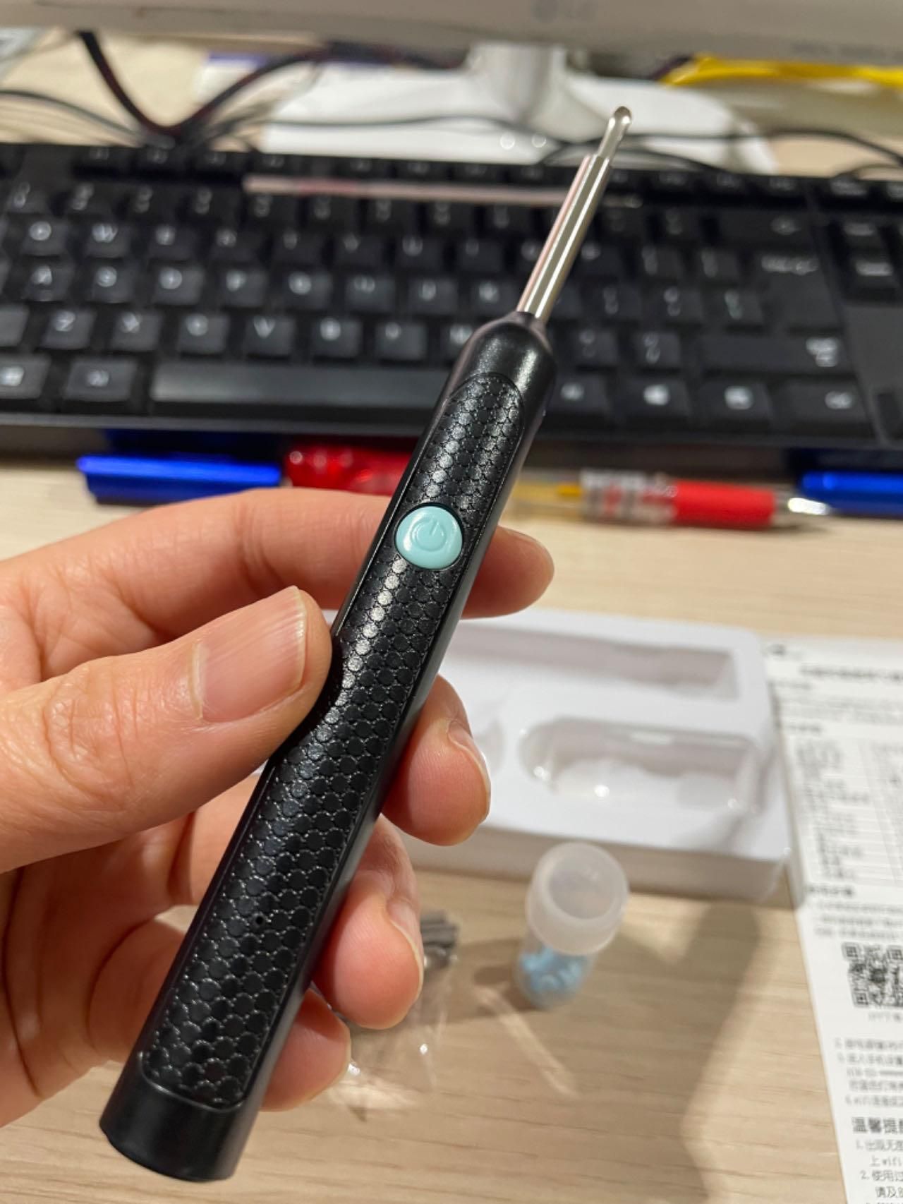 Ear Cleaner Wireless Otoscope Removal Tool With Camera 6 LED Light