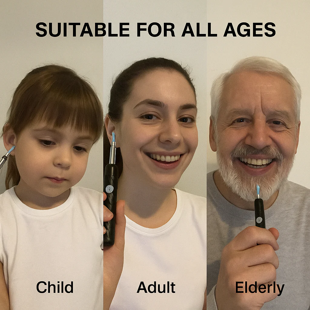 Ear Cleaner Wireless Otoscope Removal Tool With Camera 6 LED Light