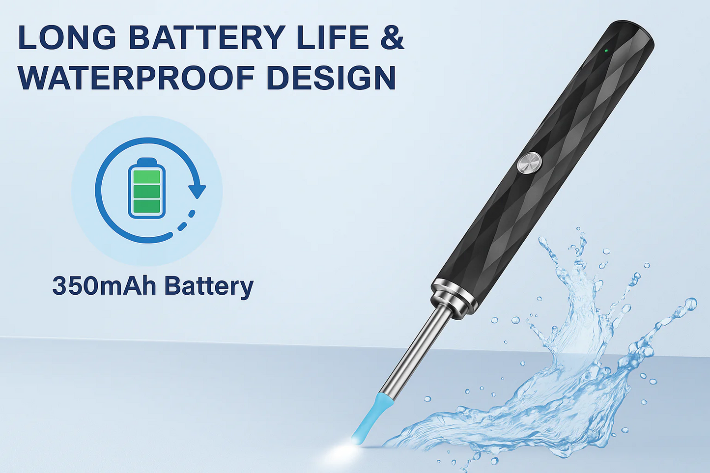 Ear Cleaner Wireless Otoscope Removal Tool With Camera 6 LED Light