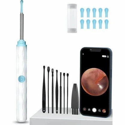 Ear Cleaner Wireless Otoscope Removal Tool With Camera 6 LED Light