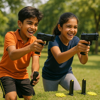 PUBG Style Toy Gun for Kids - Buy 1 Get 1 Free🎁  | Quick Load Army Pistols with 500 BB Bullets