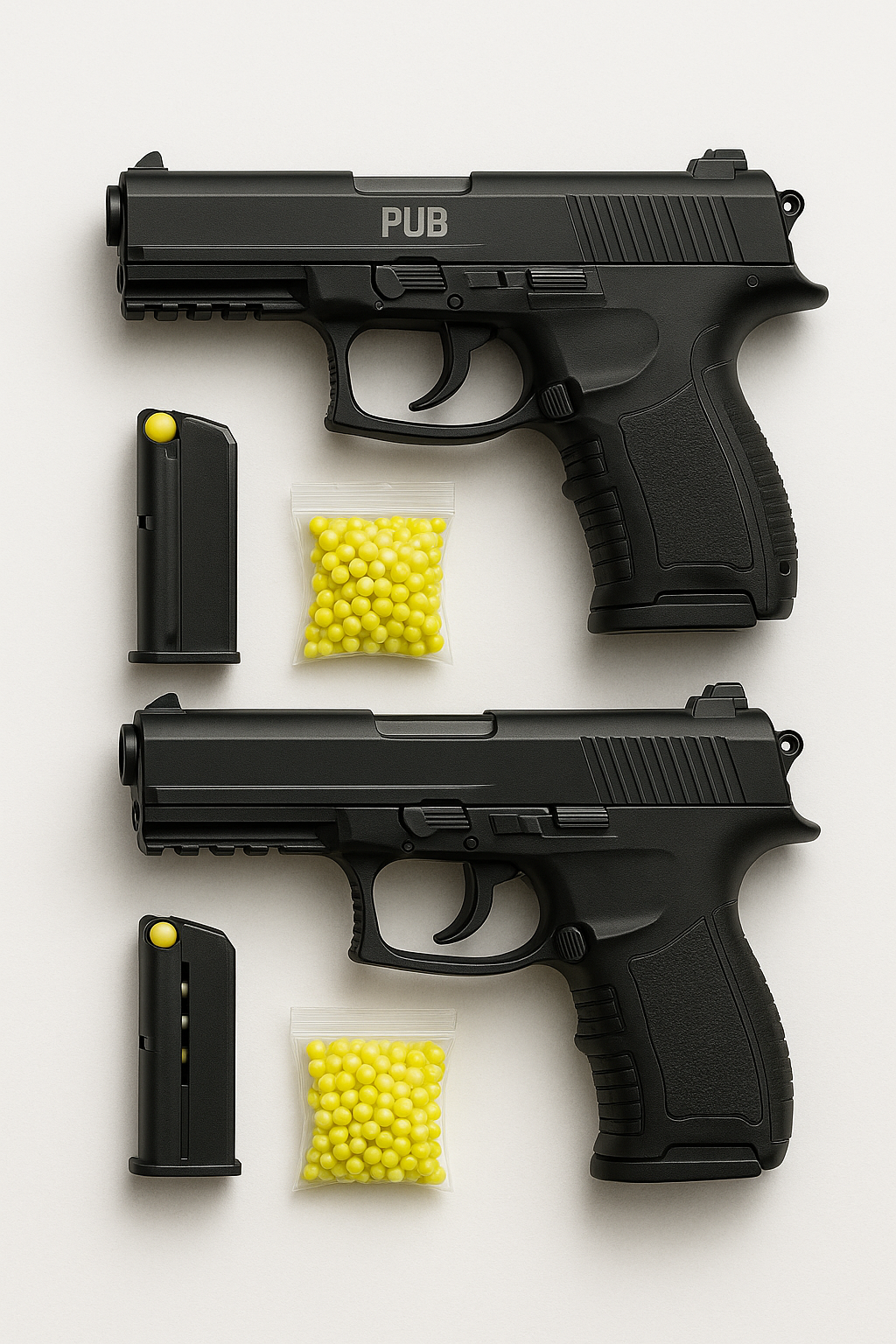 PUBG Style Toy Gun for Kids - Buy 1 Get 1 Free🎁  | Quick Load Army Pistols with 500 BB Bullets